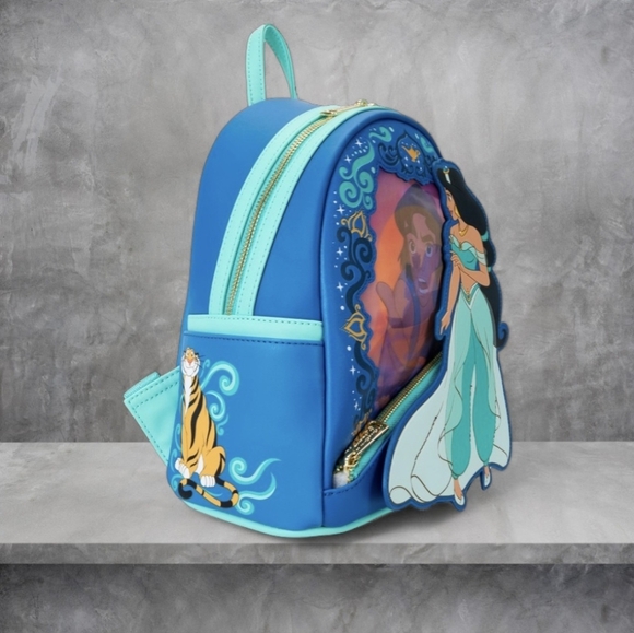 Loungefly Disney Princess Jasmine Lenticular Backpack 💙 - Picture 3 of 7